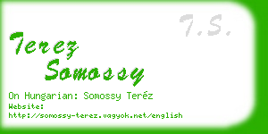 terez somossy business card